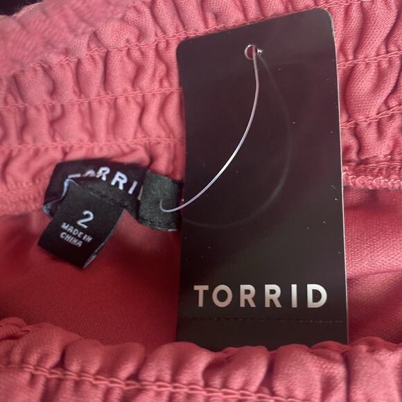 Torrid Midi Washable Gauze Smocked Waist Tiered Skirt - Picture 8 of 8